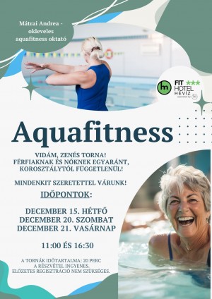 Aquafitness szállodánkban